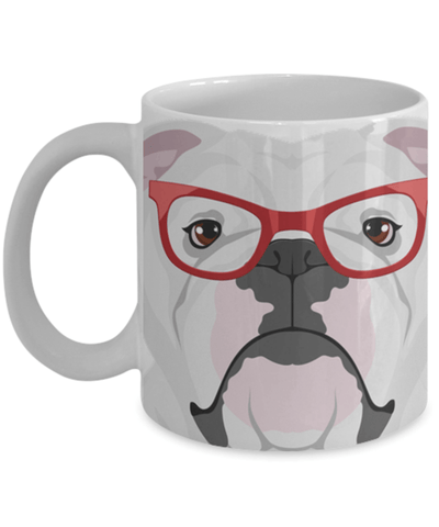 HIPSTER ENGLISH BULLDOG MUG