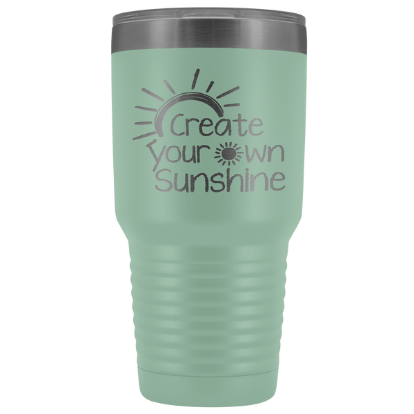 SUNSHINE TUMBLER STAINLESS STEEL VACUUM TUMBLER - COMES IN 12 COLORS - HUGE 30 OZ. SIZE