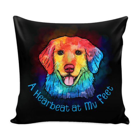 ORIGINAL DESIGN GOLDEN RETRIEVER THROW PILLOW COVER