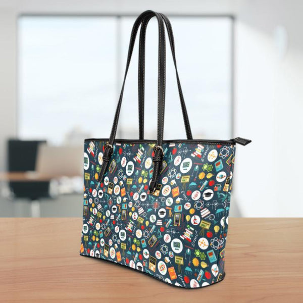 Teacher Large Leather Tote Bag