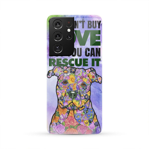 PIT BULL RESCUE HARD PHONE CASE, 28+ GALAXY & iPHONE MODELS!