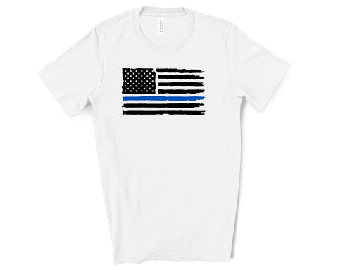 Thin Blue Line Tee - Unisex Tshirt premium