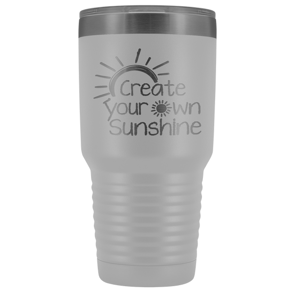 SUNSHINE TUMBLER STAINLESS STEEL VACUUM TUMBLER - COMES IN 12 COLORS - HUGE 30 OZ. SIZE