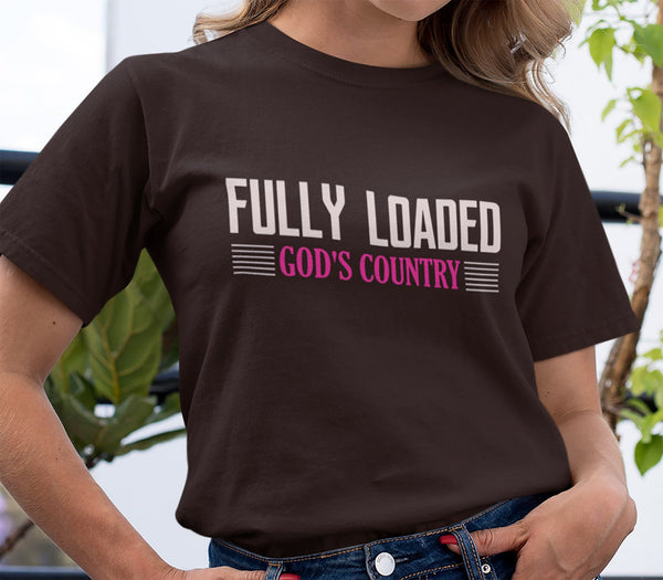 FULLY LOADED GOD'S COUNTRY TEES - UP TO 4XL - 4 COLORS
