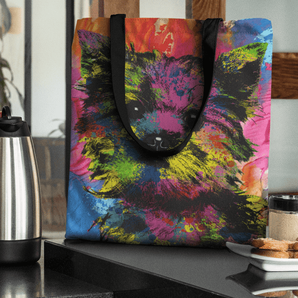 GORGEOUS YORKIE DOG CANVAS TOTE - NEW BIGGER SIZE