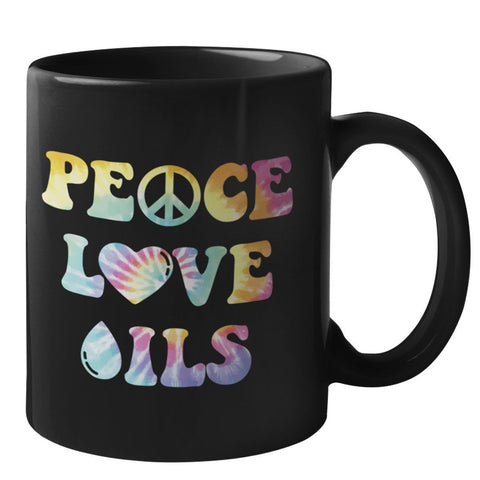 AWESOME PEACE LOVE OILS MUG