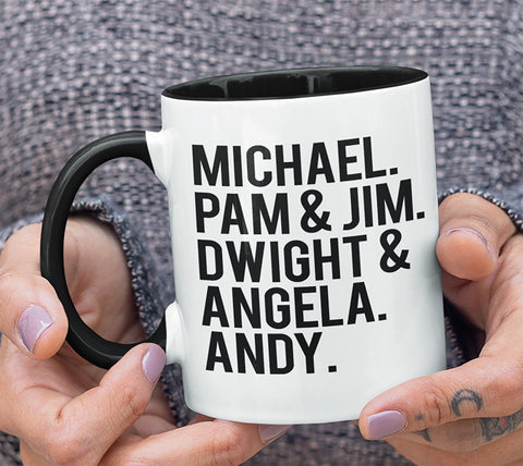 THE OFFICE CHARACTERS TWO-TONED MUG