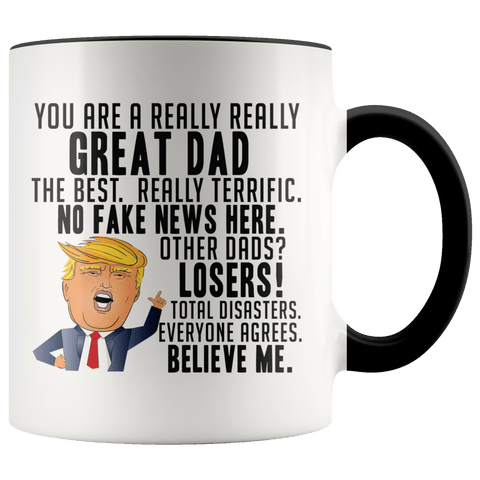 REALLY GREAT DAD TRUMP TWO TONED MUG