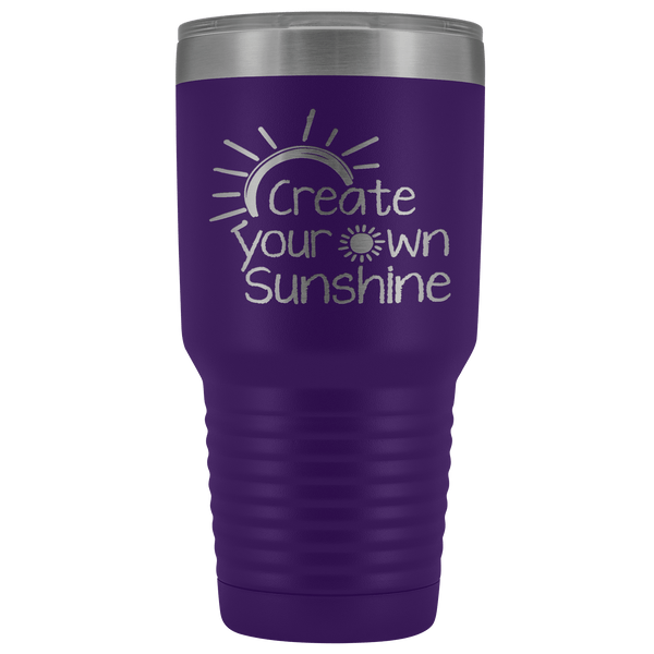 SUNSHINE TUMBLER STAINLESS STEEL VACUUM TUMBLER - COMES IN 12 COLORS - HUGE 30 OZ. SIZE
